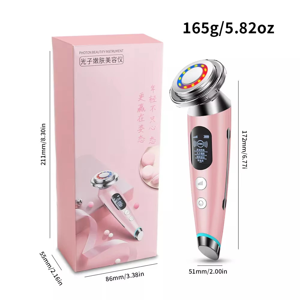 Skin Rejuvenation Face Lifting Wrinkle Removal Face Massager FR Mesotherapy Electroporation Radio Frequency LED Photon Skin Care